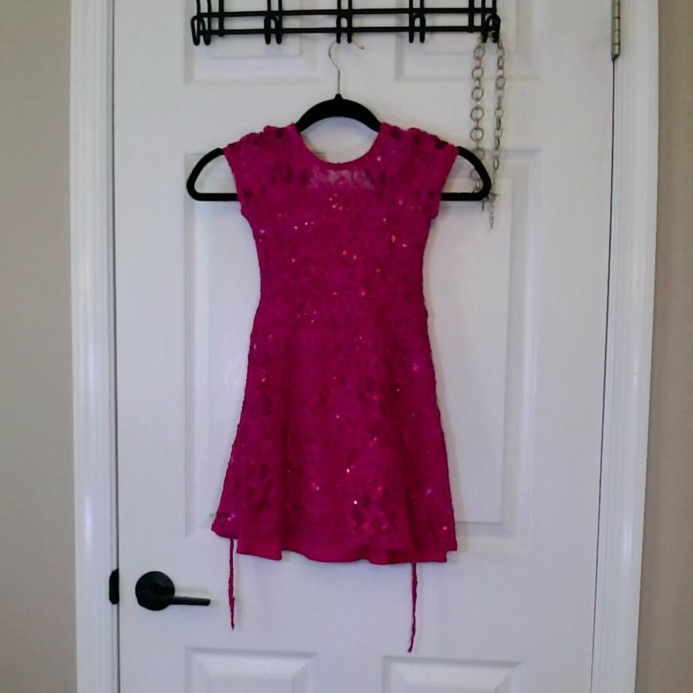 Emily West Girl's Pink Sparkle Dress